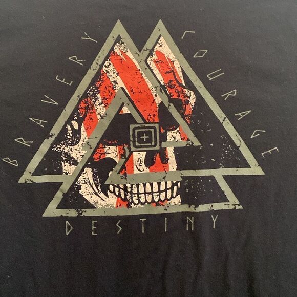 5.11 Tactical Men’s Long Sleeves Black T Shirt Size S - Picture 6 of 6